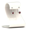 Load image into Gallery viewer, oval-halo-hoop-ruby-earrings-in-white-gold-FDEAR10101GRUDR-NL-WG.jpg