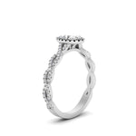 Load image into Gallery viewer, Oval Halo Infinity Vine Engagement Ring
