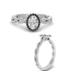 Load image into Gallery viewer, Oval Halo Infinity Vine Engagement Ring