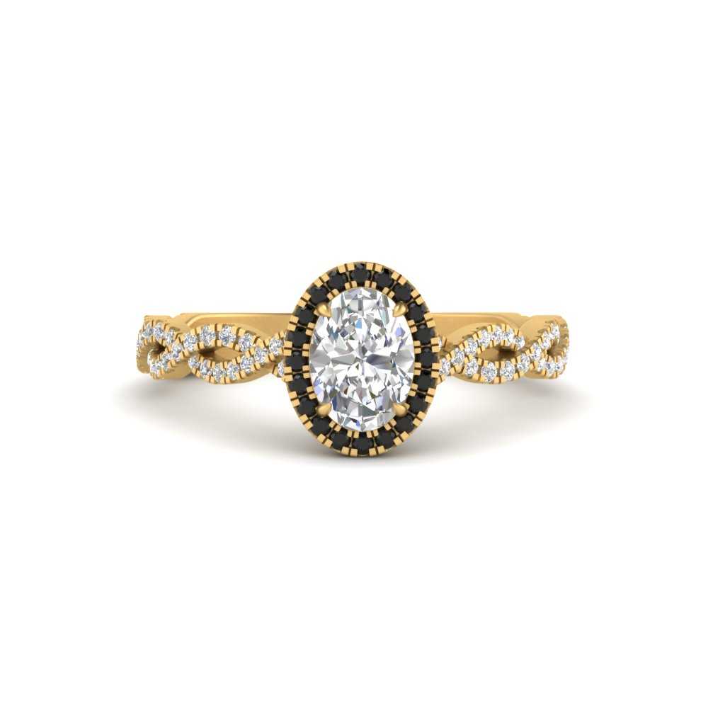 Oval Halo Infinity Vine Engagement Ring
