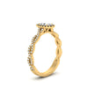 Load image into Gallery viewer, Oval Halo Infinity Vine Engagement Ring