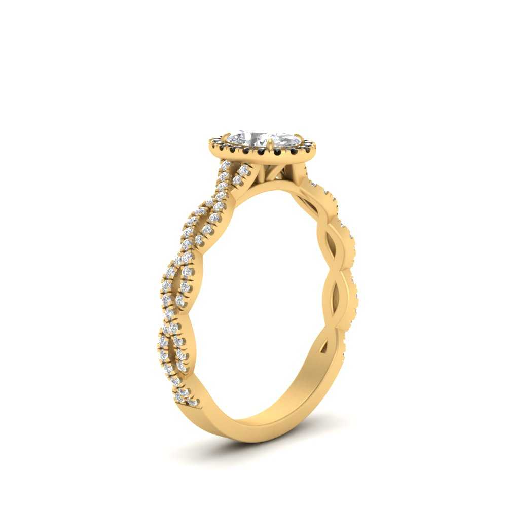 Oval Halo Infinity Vine Engagement Ring