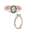 Load image into Gallery viewer, Oval Halo Infinity Vine Engagement Ring