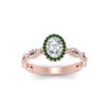Load image into Gallery viewer, Oval Halo Infinity Vine Engagement Ring