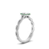 Load image into Gallery viewer, Oval Halo Infinity Vine Engagement Ring