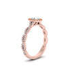 Load image into Gallery viewer, Oval Halo Infinity Vine Engagement Ring