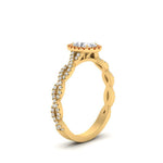 Load image into Gallery viewer, Oval Halo Infinity Vine Engagement Ring
