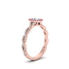 Load image into Gallery viewer, Oval Halo Infinity Vine Engagement Ring