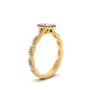 Load image into Gallery viewer, Oval Halo Infinity Vine Engagement Ring