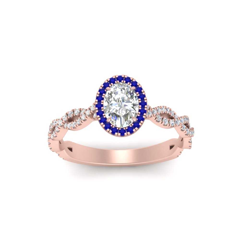 Oval Halo Infinity Vine Engagement Ring