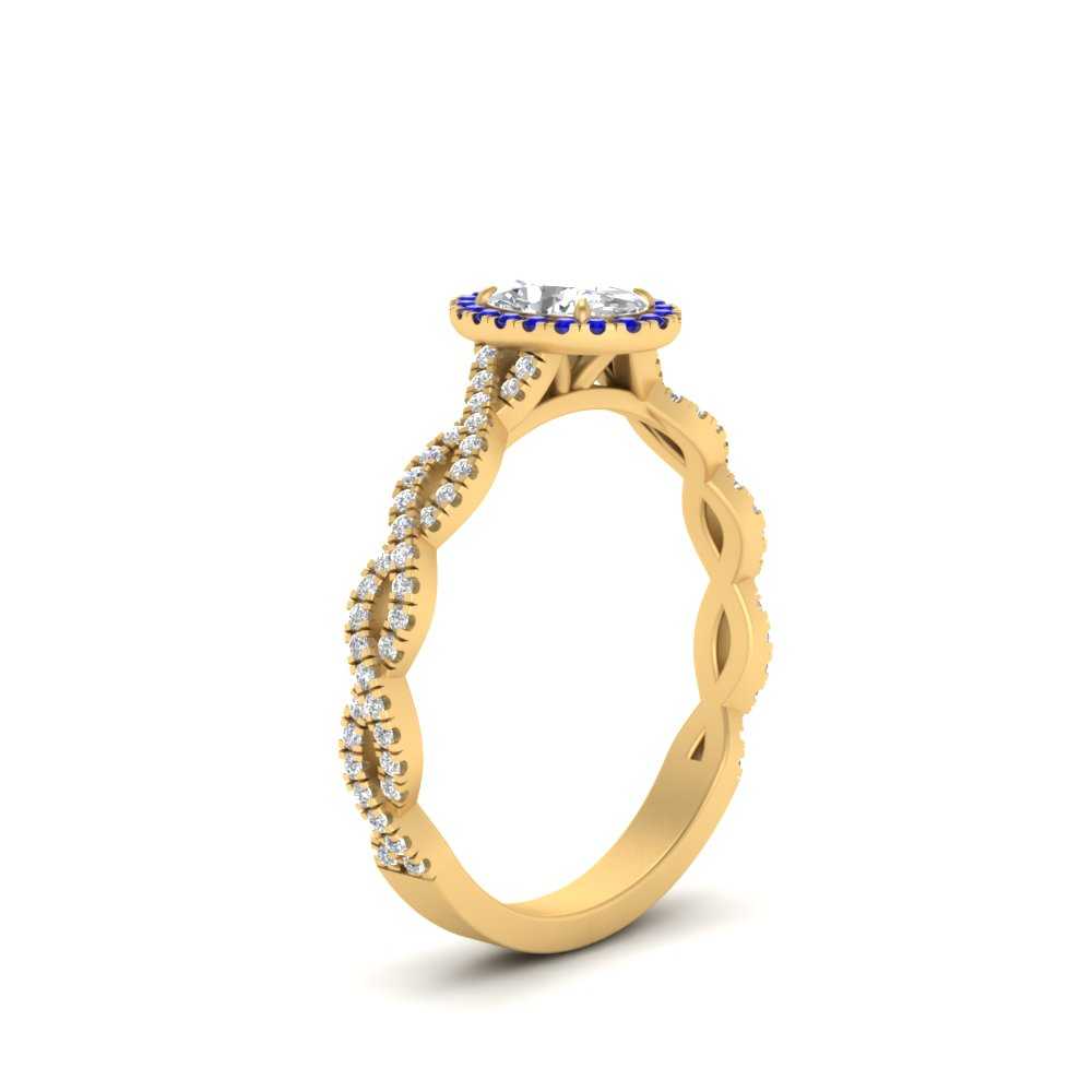 Oval Halo Infinity Vine Engagement Ring