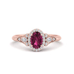 Load image into Gallery viewer, oval-halo-pink-sapphire-milgrain-engagement-ring-in-rose-gold-FD9786OVRGSADRPI-NL-RG-GS.jpg
