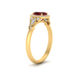 Load image into Gallery viewer, oval-halo-ruby-milgrain-engagement-ring-in-yellow-gold-FD9786OVRGRUDR-NL-YG-GS.jpg
