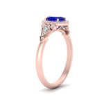 Load image into Gallery viewer, oval-halo-sapphire-milgrain-engagement-ring-in-rose-gold-FD9786OVRGSABL-NL-RG-GS.jpg
