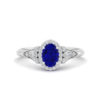 Load image into Gallery viewer, oval-halo-sapphire-milgrain-engagement-ring-in-white-gold-FD9786OVRGSABL-NL-WG-GS.jpg
