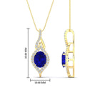 Load image into Gallery viewer, Oval Halo Pave Drop Necklace
