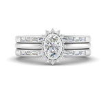 Load image into Gallery viewer, oval-halo-stacking-baguette-rings-in-FD10096OV-NL-WG
