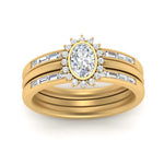 Load image into Gallery viewer, oval-halo-stacking-baguette-rings-in-FD10096OV-NL-YG
