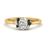Load image into Gallery viewer, oval-offbeat-modern-black-diamond-engagement-ring-in-FD10080OVRGBLACKANGLE3-NL-YG
