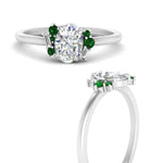 Load image into Gallery viewer, oval-offbeat-modern-emerald-engagement-ring-in-FD10080OVRGEMGRANGLE3-NL-WG
