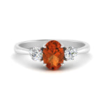 Load image into Gallery viewer, oval-orange-sapphire-3-stone-engagement-ring-in-white-gold-FDENR1505OVRGOS-NL-WG-GS.jpg
