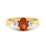 Load image into Gallery viewer, oval-orange-sapphire-3-stone-engagement-ring-in-yellow-gold-FDENR1505OVRGOS-NL-YG-GS.jpg
