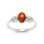Load image into Gallery viewer, oval-orange-sapphire-cluster-diamond-ring-in-white-gold-FDENS3110OVRGSAOR-NL-WG-GS.jpg