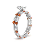 Load image into Gallery viewer, oval-orange-sapphire-floating-marquise-accent-ring-with-eternity-wedding-band-in-white-gold-FDEWB9398OVGSAORANGEL2-NL-WG.jpg?v=1758802081
