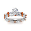 Load image into Gallery viewer, oval-orange-sapphire-floating-marquise-accent-ring-with-eternity-wedding-band-in-white-gold-FDEWB9398OVGSAORANGLE5-NL-WG.jpg?v=1758802222