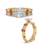 Load image into Gallery viewer, oval-orange-sapphire-floating-marquise-accent-ring-with-eternity-wedding-band-in-yellow-gold-FDEWB9398OVGSAORANGEL3-NL-YG_c90883d6-37a9-4636-88aa-dc0ed76ee1c6.jpg?v=1758802199