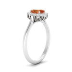 Load image into Gallery viewer, oval-orange-sapphire-halo-cathedral-ring-in-white-gold-FD10561OVGSAOR-NL-WG-GS.jpg
