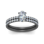 Load image into Gallery viewer, oval-pave-wrap-wedding-ring-set-in-black-gold-in-FD9168OVANGLE3-NL-BG
