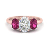 Load image into Gallery viewer, oval-pink-sapphire-3-stone-basket-engagement-ring-in-rose-gold-FD10416OVRGSADPRI-NL-RG