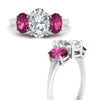 Load image into Gallery viewer, oval-pink-sapphire-3-stone-basket-engagement-ring-in-white-gold-FD10416OVRGSADPRIANGLE3-NL-WG