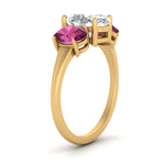 Load image into Gallery viewer, oval-pink-sapphire-3-stone-basket-engagement-ring-in-yellow-gold-FD10416OVRGSADPRIANGLE2-NL-YG
