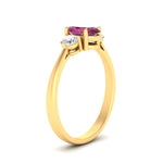 Load image into Gallery viewer, oval-pink-sapphire-3-stone-engagement-ring-in-yellow-gold-FDENR1505OVRGPS-NL-YG-GS.jpg
