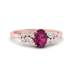 Load image into Gallery viewer, oval-pink-sapphire-cluster-diamond-ring-in-rose-gold-FDENS3110OVRGSADRPI-NL-RG-GS.jpg
