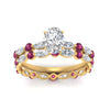 Load image into Gallery viewer, oval-pink-sapphire-floating-marquise-accent-ring-with-eternity-wedding-band-in-yellow-gold-FDEWB9398OVGSADRPIANGLE5-NL-YG.jpg?v=1758802136