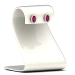 Load image into Gallery viewer, oval-pink-sapphire-halo-diamond-stud-earrings-in-rose-gold-FDEAR11209GSADRPI-NL-RG
