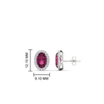 Load image into Gallery viewer, oval-pink-sapphire-halo-diamond-stud-earrings-in-white-gold-FDEAR11209GSADRPI-NL-WG

