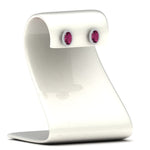 Load image into Gallery viewer, oval-pink-sapphire-halo-diamond-stud-earrings-in-white-gold-FDEAR11209GSADRPI-NL-WG
