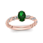 Load image into Gallery viewer, oval-rope-style-emerald-engagement-ring-in-rose-gold-FD9127OVRGEM-NL-RG-GS.jpg
