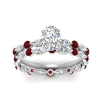 Load image into Gallery viewer, oval-ruby-floating-marquise-accent-ring-with-eternity-wedding-band-in-white-gold-FDEWB9398OVGRUDRANGLE5-NL-WG.jpg?v=1758802221
