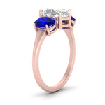 Load image into Gallery viewer, oval-sapphire-3-stone-basket-engagement-ring-in-rose-gold-FD10416OVRGSABLANGLE2-NL-RG
