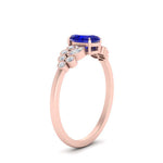 Load image into Gallery viewer, oval-sapphire-cluster-diamond-ring-in-rose-gold-FDENS3110OVRGSABL-NL-RG-GS.jpg