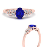 Load image into Gallery viewer, oval-sapphire-cluster-diamond-ring-in-rose-gold-FDENS3110OVRGSABL-NL-RG-GS.jpg