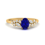 Load image into Gallery viewer, oval-sapphire-cluster-diamond-ring-in-yellow-gold-FDENS3110OVRGSABL-NL-YG-GS.jpg