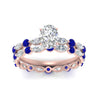 Load image into Gallery viewer, oval-sapphire-floating-marquise-accent-ring-with-eternity-wedding-band-in-rose-gold-FDEWB9398OVGSABLANGLE5-NL-RG.jpg?v=1758802222