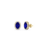 Load image into Gallery viewer, oval-sapphire-halo-diamond-stud-earrings-in-yellow-gold-FDEAR11209GSABL-NL-YG
