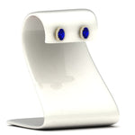 Load image into Gallery viewer, oval-sapphire-halo-diamond-stud-earrings-in-yellow-gold-FDEAR11209GSABL-NL-YG
